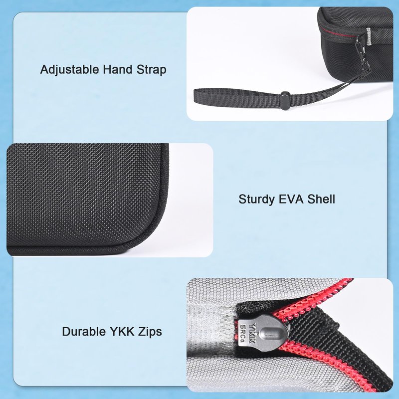 RLSOCO Hard Case Compatible with Garmin Index BPM & Checkme BP2A/BP2 Smart Blood Pressure Monitor | Compact Design with YKK Zipper & Scratch Protection (Case Only)
