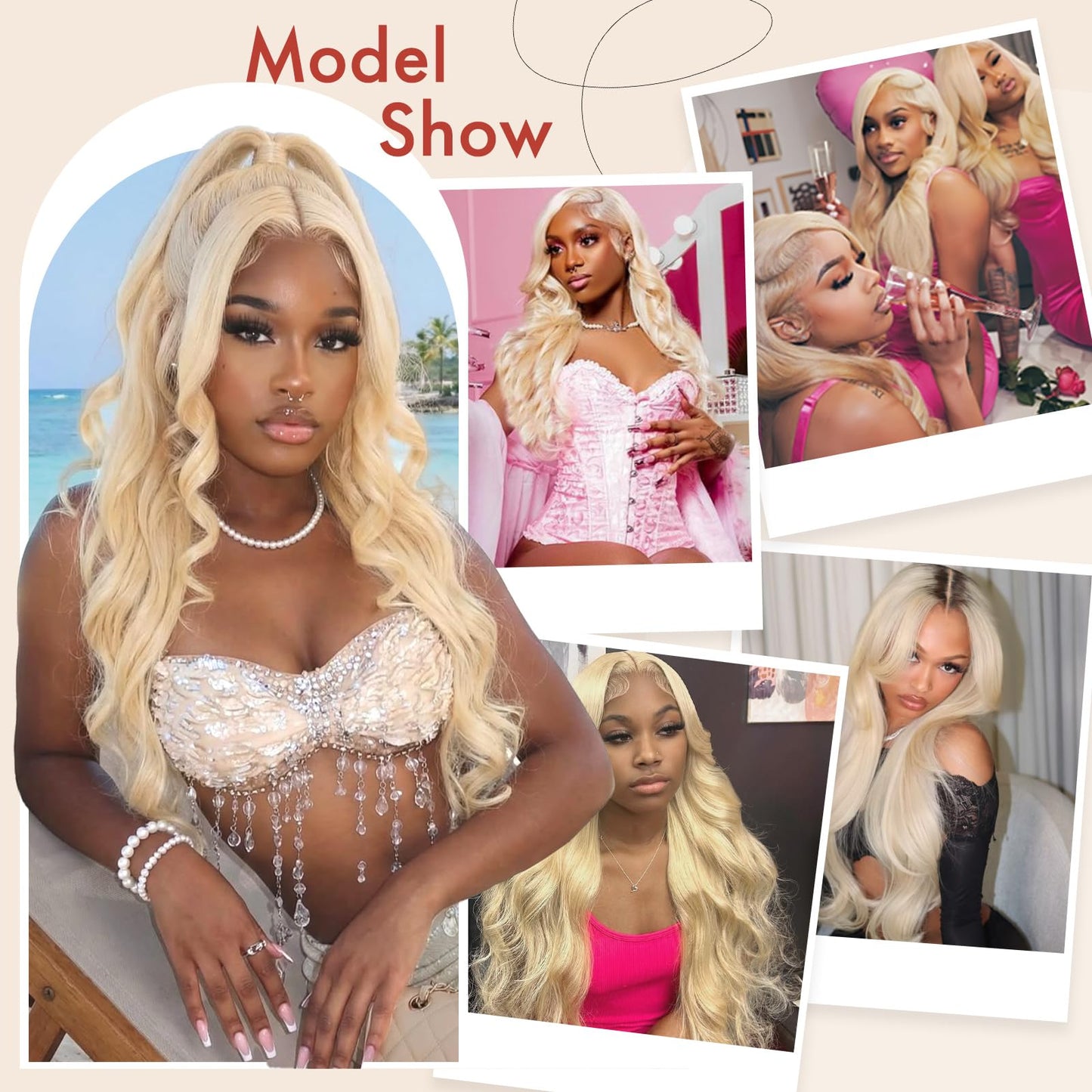 Blonde Body Wave Bundles Human Hair Dyeable 613 Sew in Quick Weave Bundles
