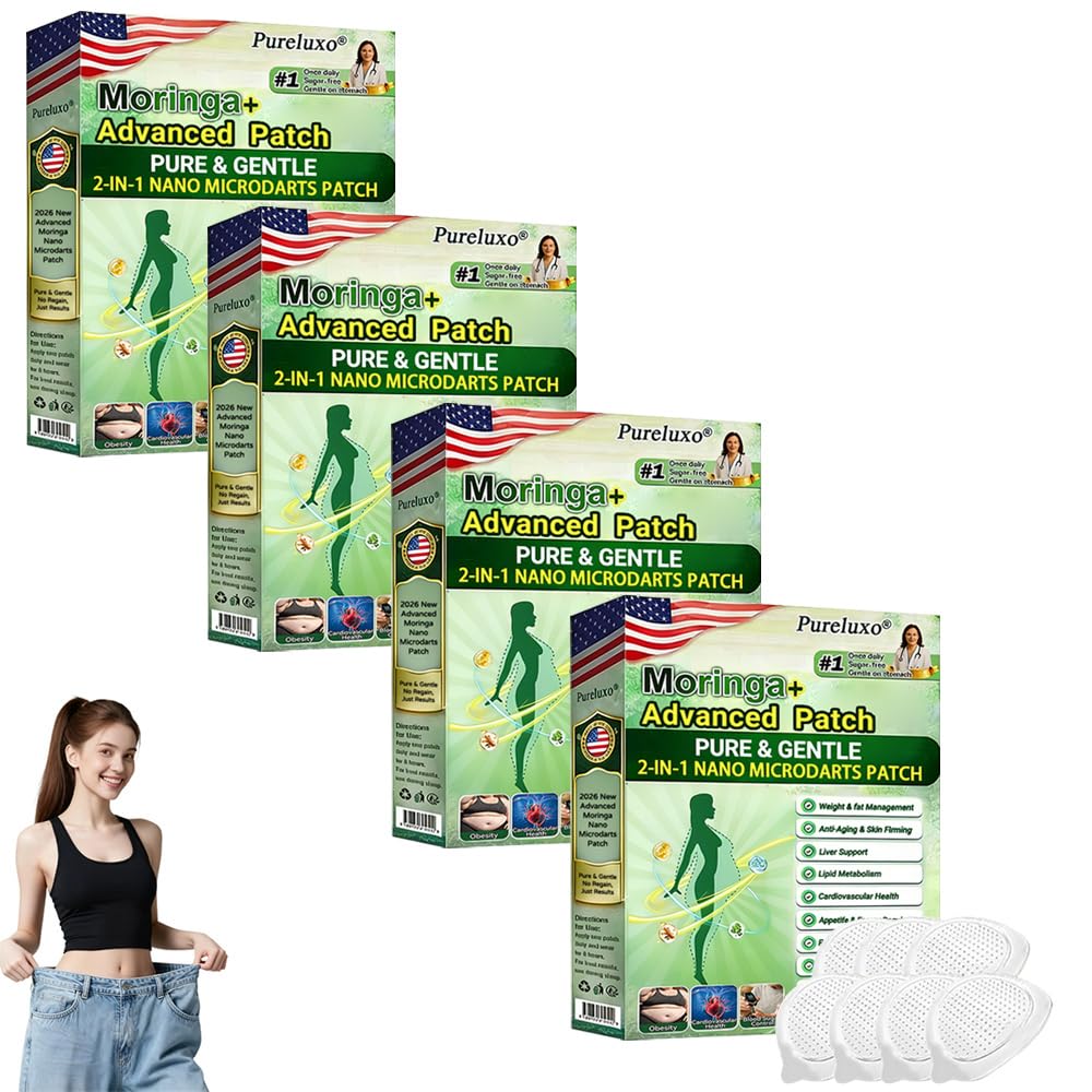 Moringa 10-in-1 Nano Microdarts Patch - Natural Skin Treatment | 3 Boxes for All Skin Types