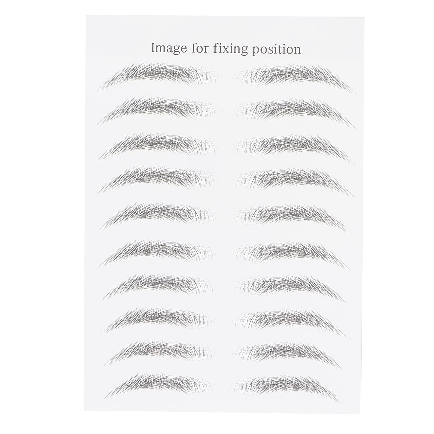 6D Eyebrow Sticker, Hair-Like Authentic Eyebrows, Long Lasting False Eyebrows Makeup Sticker for Women Girls(BLACK-06)