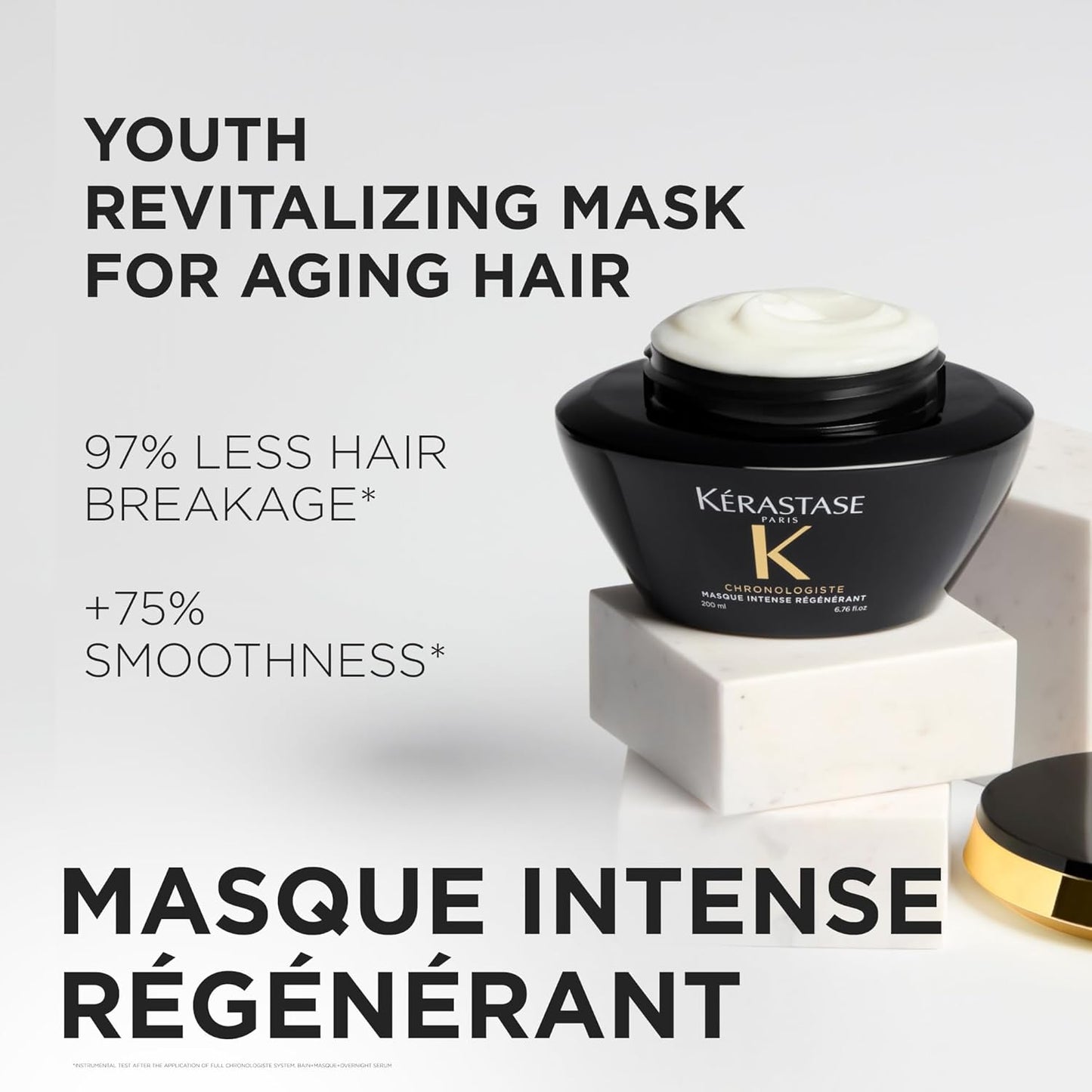 Kérastase Chronologiste Revitalizing Youth Hair Mask - Hydrating, Smoothing & Detangling Treatment with Hyaluronic Acid | 200ml