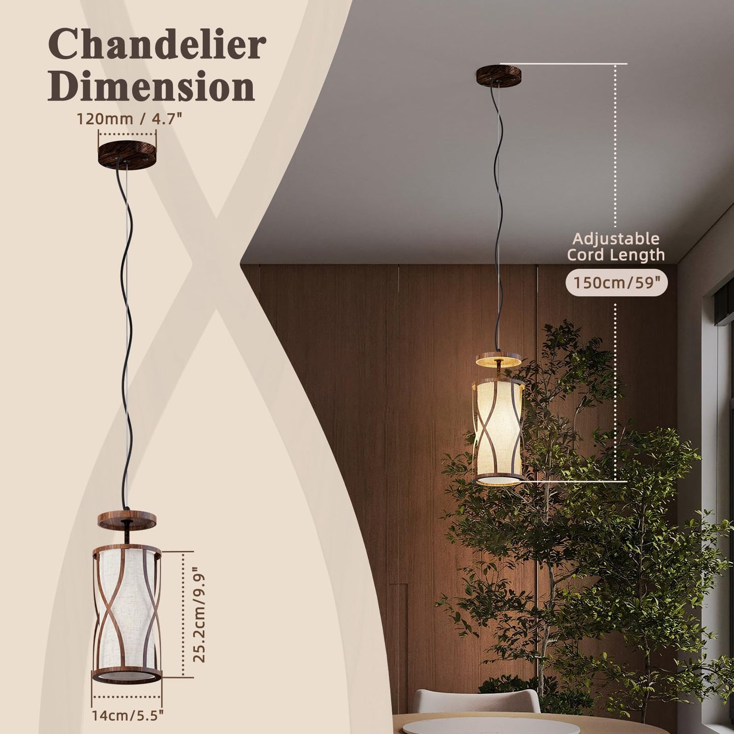 HYMELA N10-4-2 Farmhouse Pendant Lights Kitchen Island Adjustable Lengths Vintage Pendant Lighting Rustic Mini Ceiling Light Over Island for Bedroom Dining Room Hallway (Bulb Included)