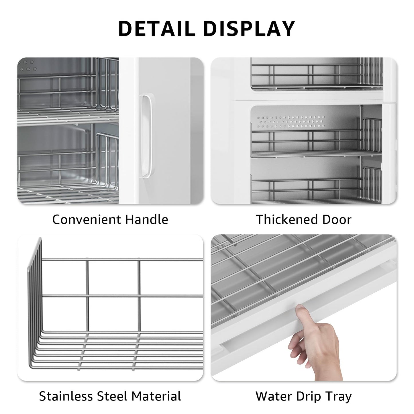 TABU 46L Hot Towel Warmer, Extra Large Towel Heater Cabinet, White