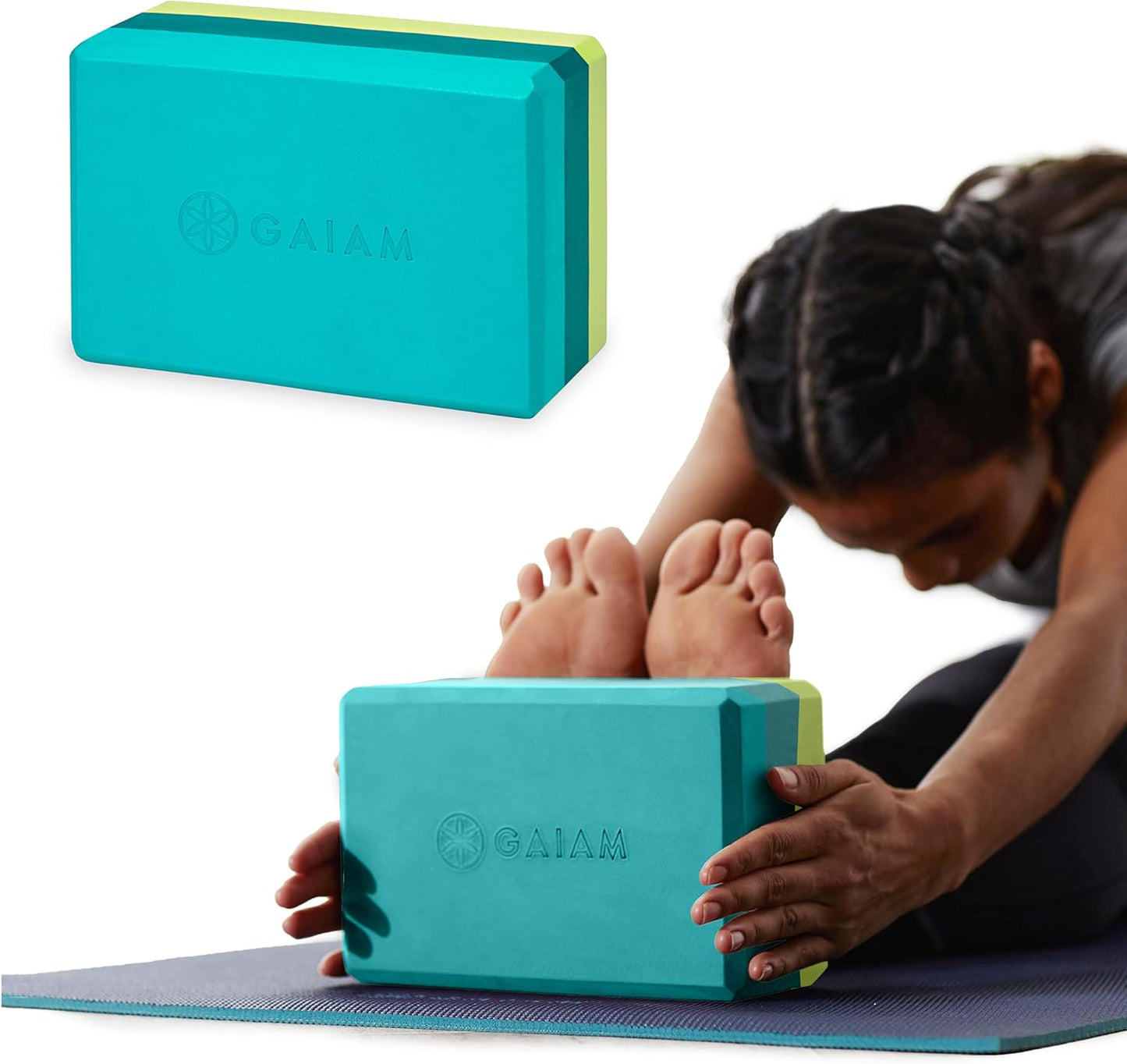 Yoga Block - Supportive Latex-Free EVA Foam with Non-Slip Surface | Ideal for Yoga, Pilates, Meditation