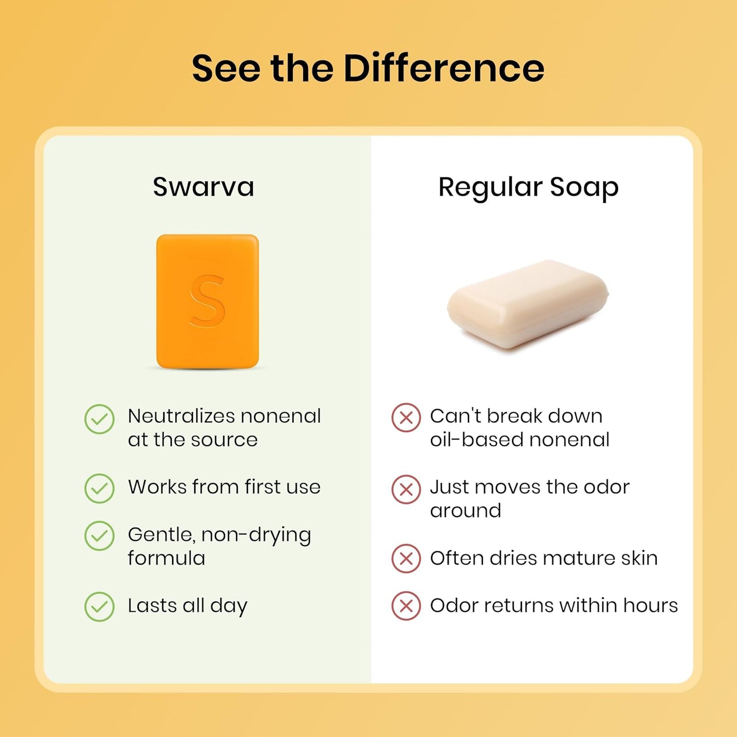 Japanese Persimmon Cleanser Bar - Natural Body Odor Solution | Organic Skin Care, 2-Pack Bundle