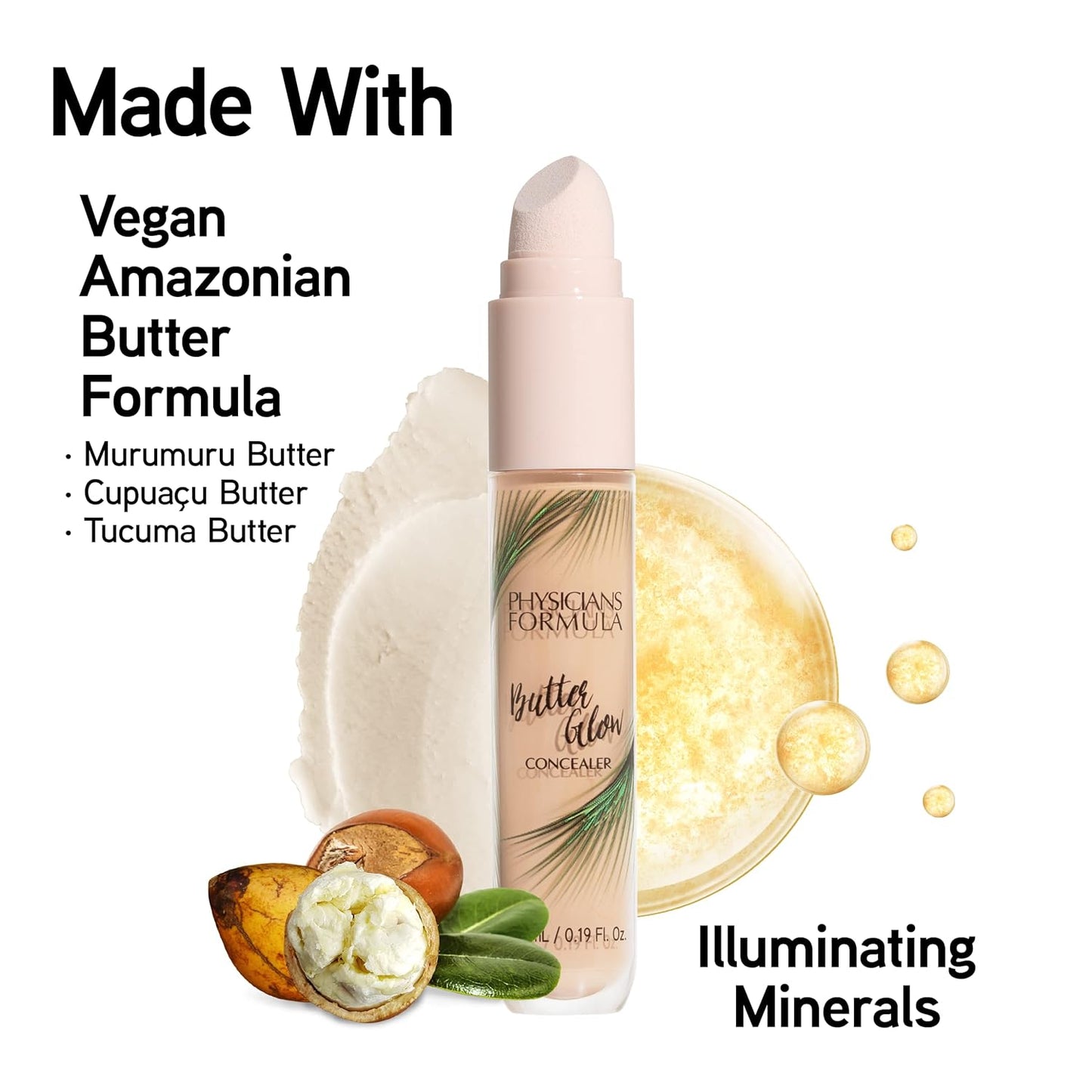 Butter Glow Concealer - Physicians Formula Fair to Light Shade | Hydrating Formula for Flawless Skin
