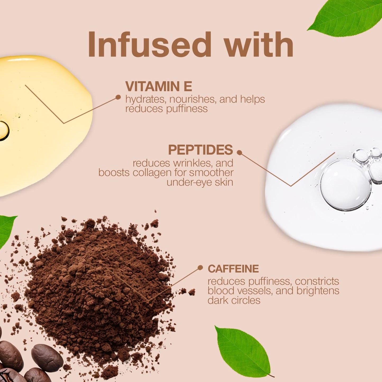 Under Eye Brightener | Conceal Dark Circles with Caffeine & Vitamin E - Golden Tan