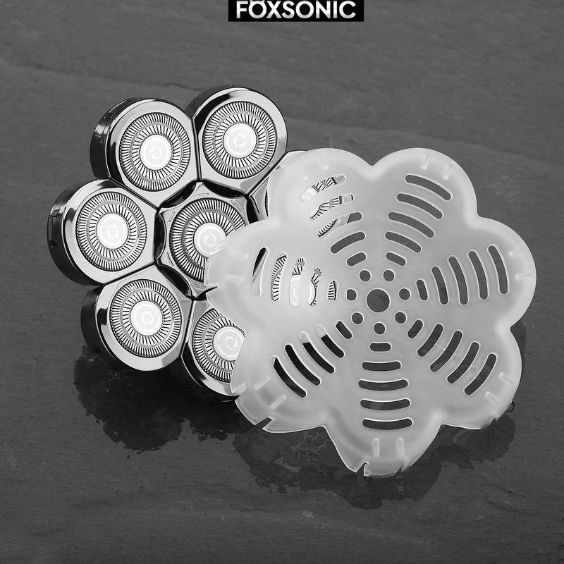 Universa 8 Blades Replacement Heads for Mainstream head shaver brands, Head Shaver Replacement Blades (8 Silver)
