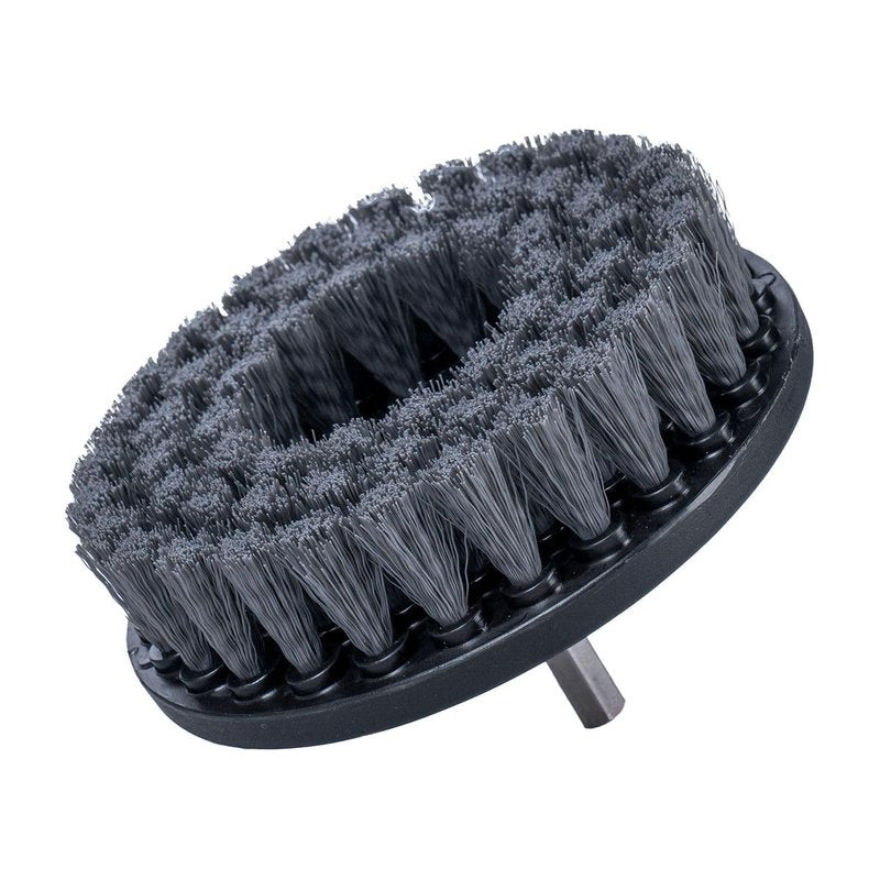 Chemical Guys ACC506 Light Duty Spinner Multi-Surface Drill Brush Attachment (Fits Any Standard Drill - Power Scrubber Removes Stains & Gently Cleans Upholstery, Fabric and Carpet), Gray