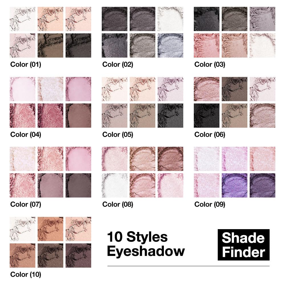 HHLTOH 6 Colors Eyeshadow Palette for Mature Skin, Highly Pigmented Smooth Blendable Eye Shadow, Neutral Matte & Shimmer Glitter Shades for Everyday Makeup, Waterproof, Vegan & Cruelty-Free, 03