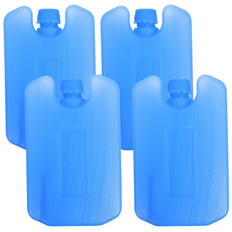 Housoutil Reusable Ice Packs, 4pcs Reusable Ice Blocks for Portable Air Conditioner Medium Freezable Cooling Packs for Evaporative Cooler Lunch Box Fan