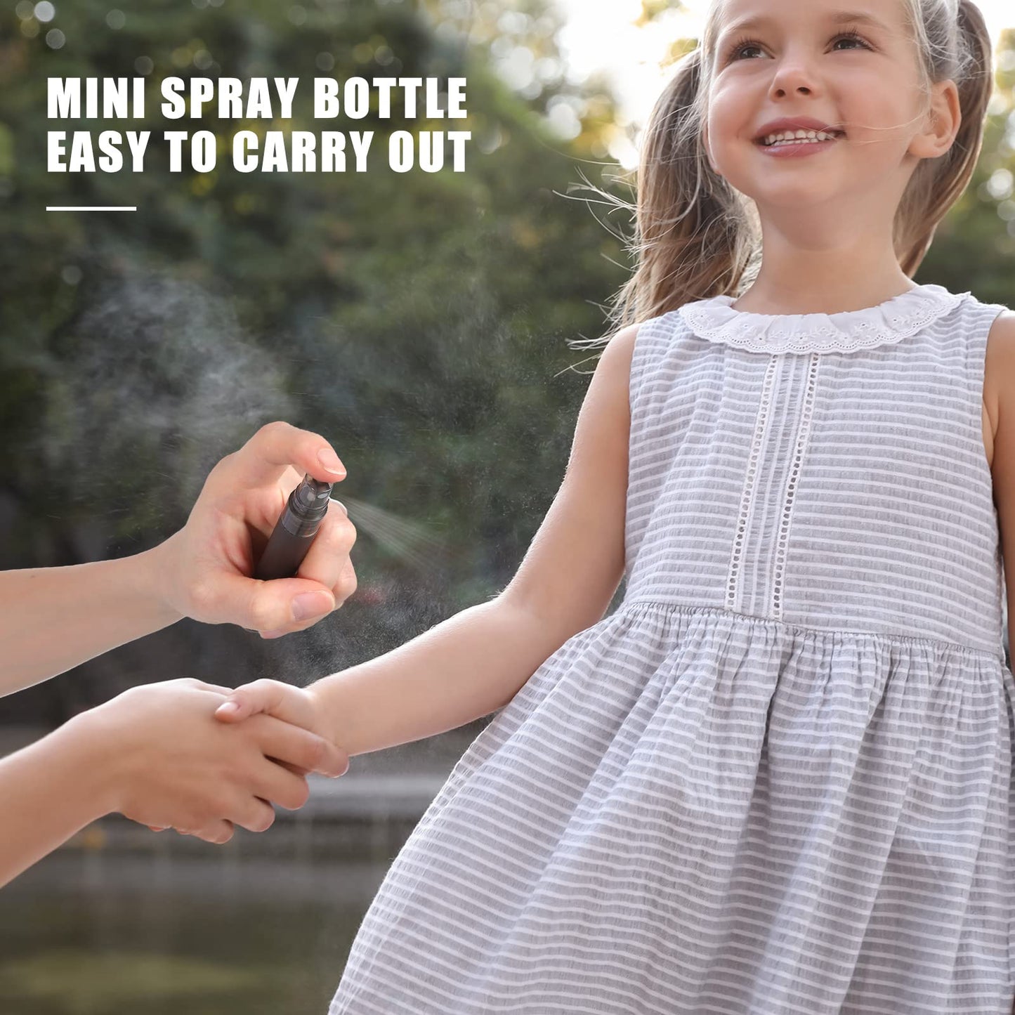 Remerry 50 Pcs 10 ml Mini Spray Bottles Perfume Spray Bottles Plastic Travel Refillable for Women Small Fine Mist Sprayers Portable Frosted Perfume Sprayers Empty Atomizer for Essential Oil