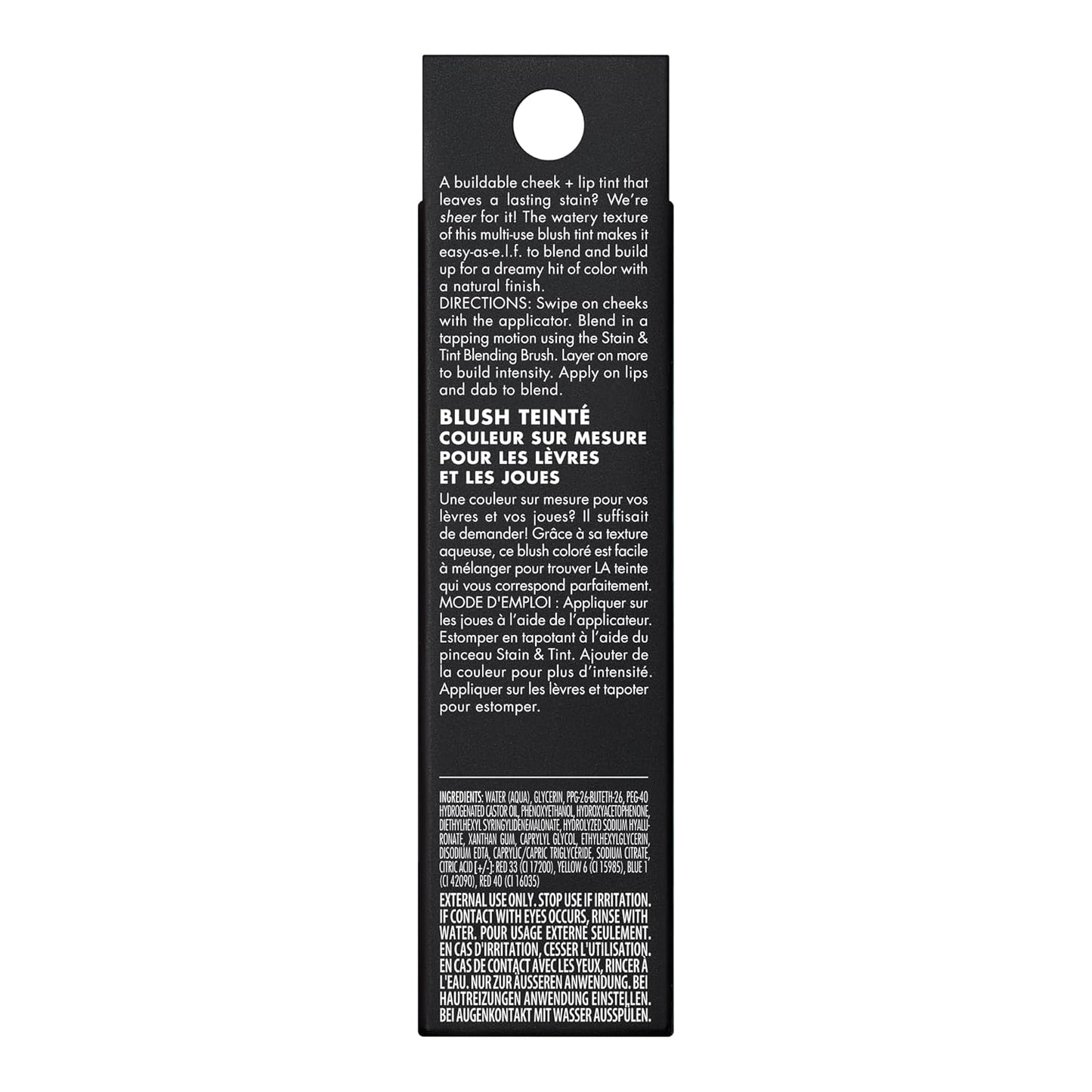 e.l.f. Sheer For It Blush Tint - Multi-Use Vegan Lip & Cheek Makeup for Natural Flush | Long-Lasting, Plums Up