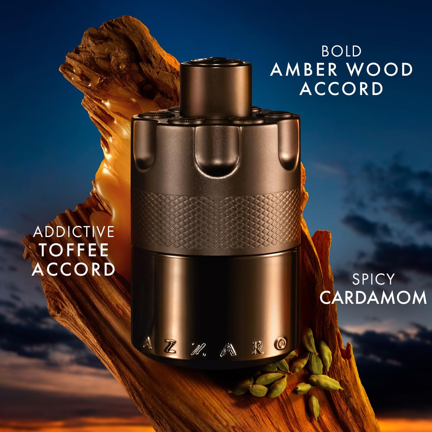 Azzaro The Most Wanted Eau de Parfum Intense - Woody & Spicy Men's Cologne | Long-Lasting Fragrance for Date Night