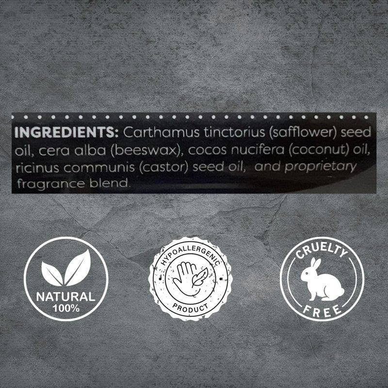 MNSC Fragrance Free Artisan Made Mustache Wax - Medium Hold Balm- All-Natural Beeswax and Plant-Based Oils, Petroleum-Free, Hypoallergenic Ingredients, Handmade in USA