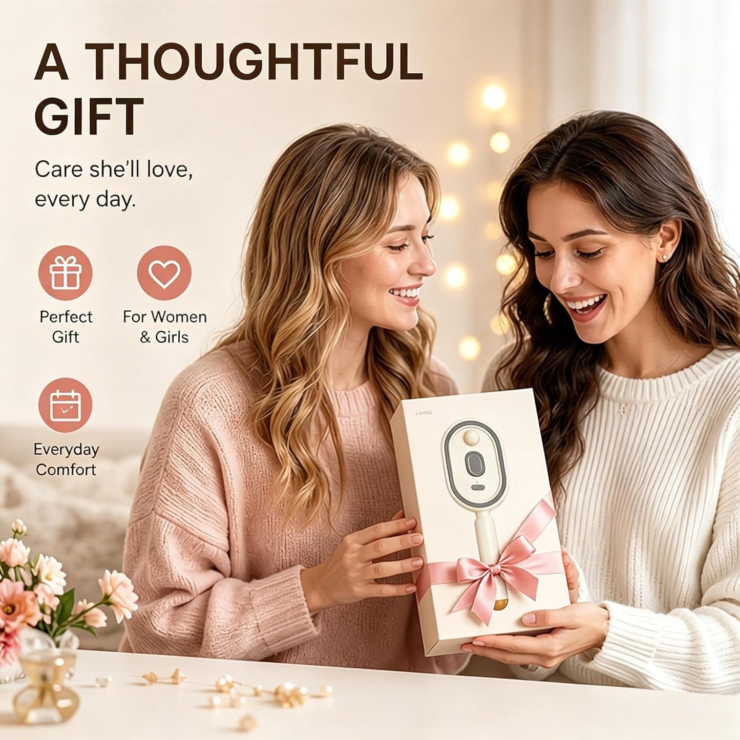 Electric Spray Massage Hair Brush 2026 Upgrade Air Cushion Brush Rechargeable Steam Hair Straightener for Anti Static Reduce Frizz Nourishes Hairs for Home Spa Grooming Styling (Beige+Pink)