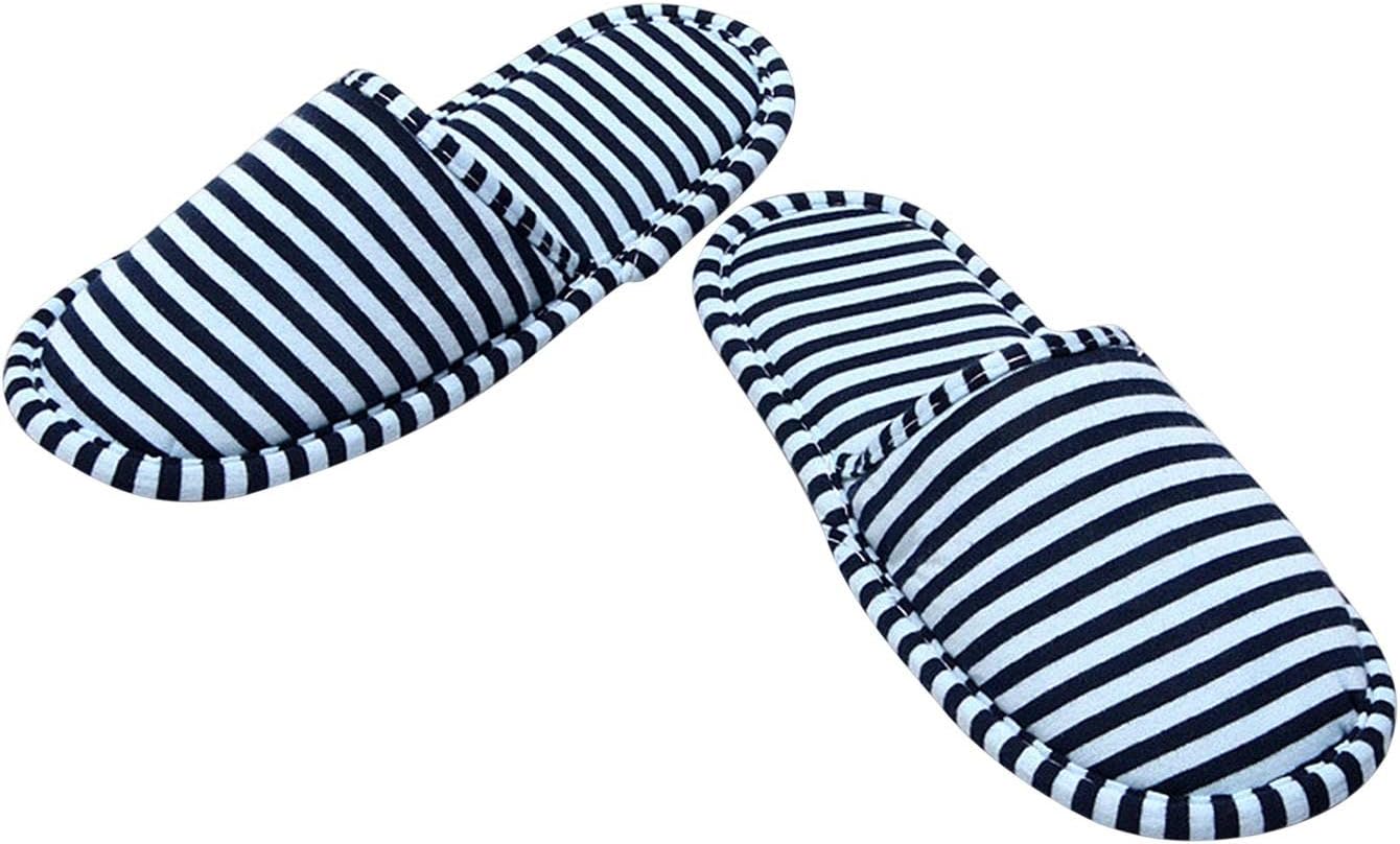 Portable Spa Slippers - Non-Slip Foldable Cotton House Shoes | Washable Travel Slippers for Men & Women