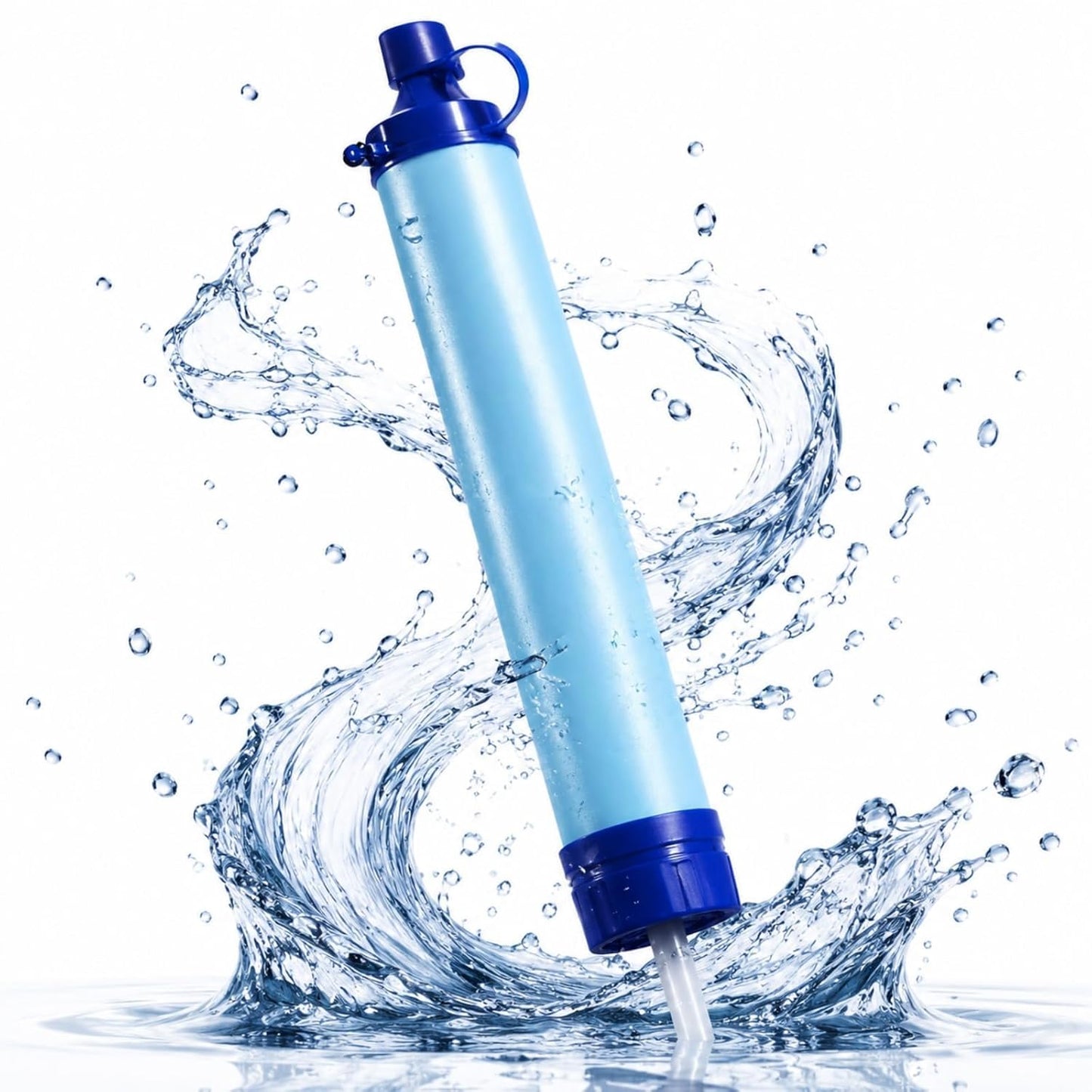 Portable Water Filter Straw - Compact Purifier with Extension Tube | Ideal for Hiking, Camping, and Emergency Preparedness