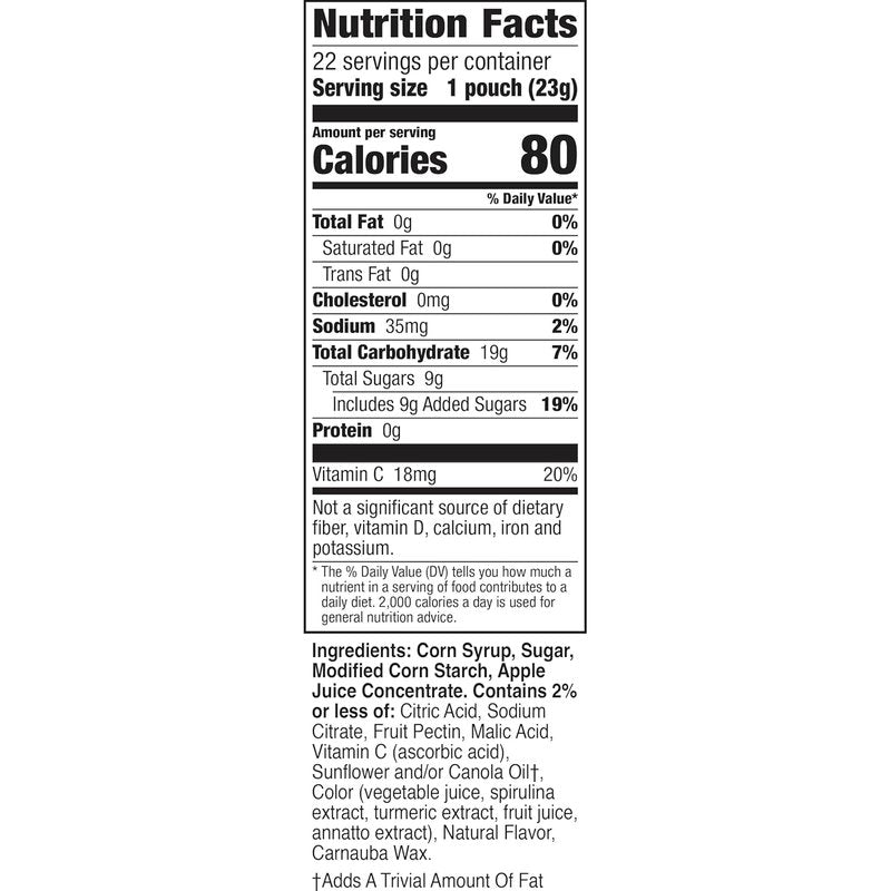 Mickey Mouse Fruit Flavored Snacks - Gluten Free Treat Pouches | 22 Count, 17.6 oz Value Pack