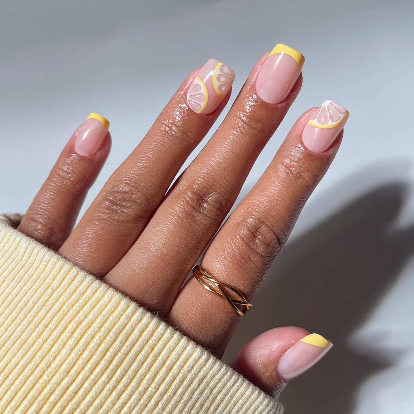 Glamnetic Press-On Nails Bundle - Polka Dot & French Tip Designs | Short Almond, Oval & Squoval Styles