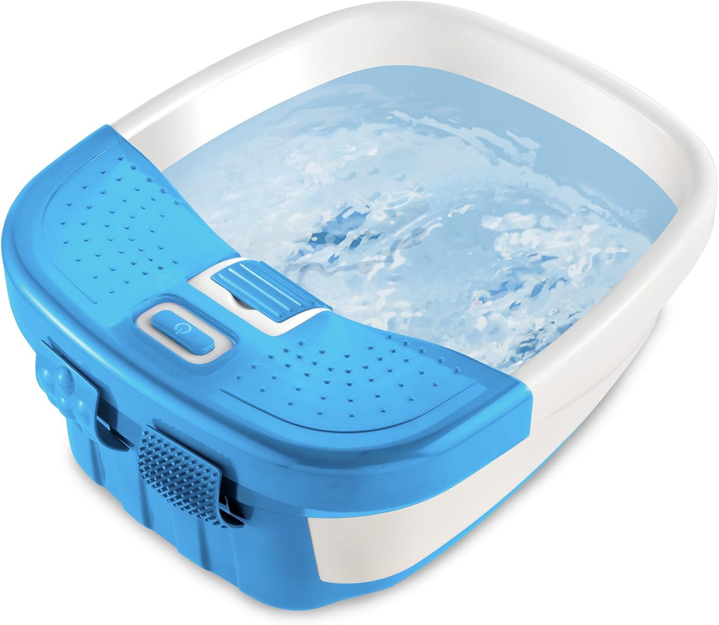 HoMedics Bubble Bliss Deluxe Foot Spa - Heat & Massaging Arch, 3 Acupressure Attachments | Soothes Tired Muscles