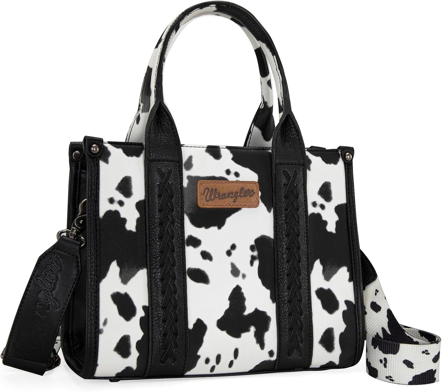 Montana West Tote Bag - Western Cow Print Purse for Women | Designer Top Handle Handbag