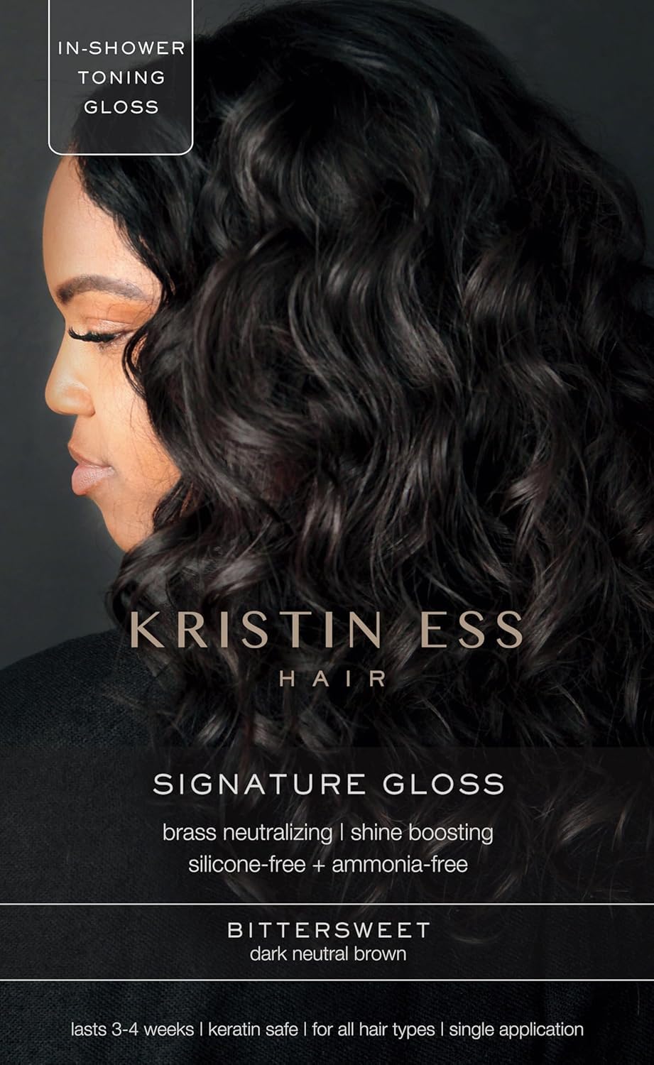 Kristin Ess Hair Gloss - Winter Wheat Light Neutral Blonde | 4-Week Semi-Permanent Color & Conditioner for Vibrant Shine