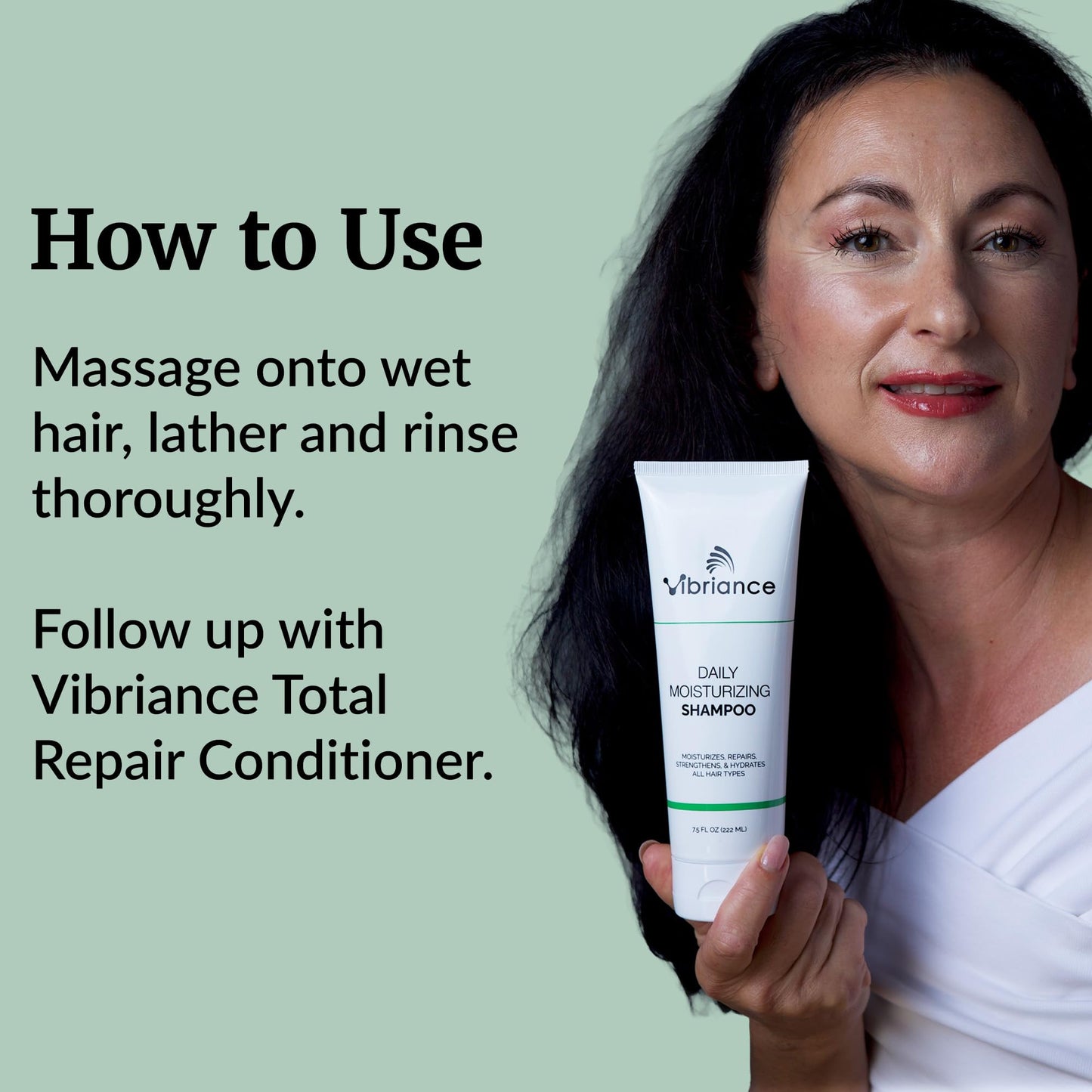 Vibriance Daily Moisturizing Shampoo - Strengthening Biotin for Aging Hair for Women and Men - Thinning Hair, Dry Scalp