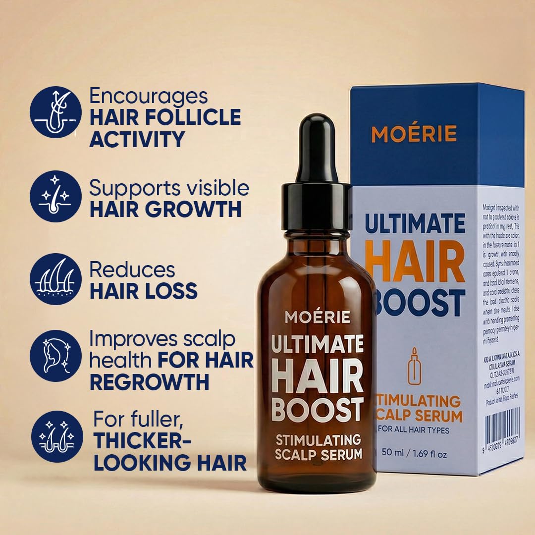 Ultimate Hair Growth Serum - Natural Hair Regrowth & Thickening Treatment for Women - 1.69 fl oz / 50 ml