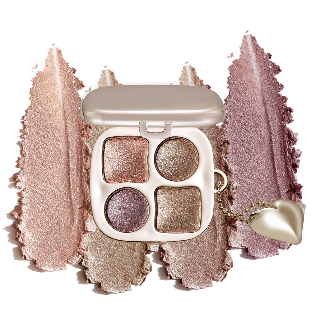 Warm Neutral Nude Eyeshadow Palette - Matte & Shimmer, High Pigment | Mini Everyday Makeup for All Eye Colors