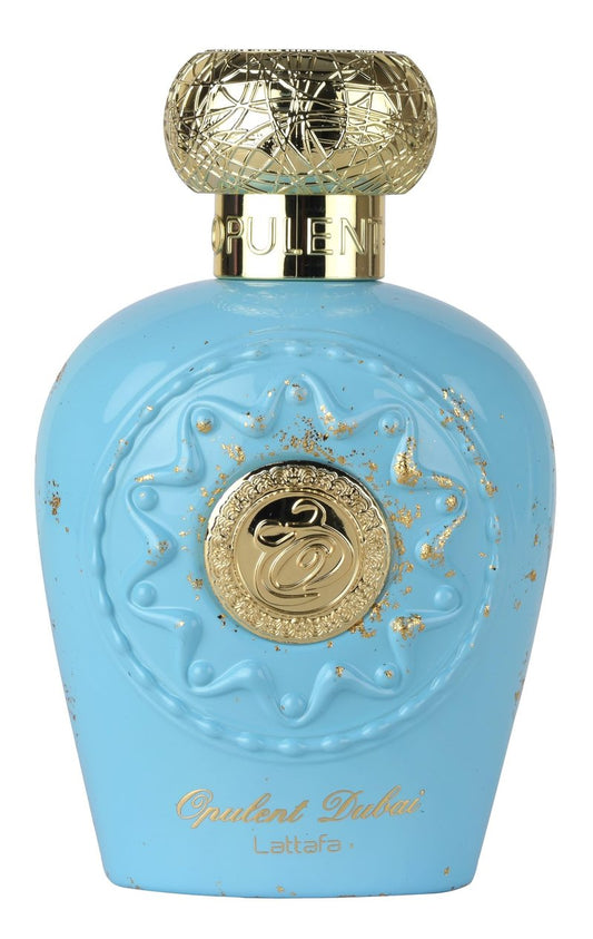 Lattafa Opulent Dubai - Citrus, Fruity, Floral, Woody - Eau de Parfum Long-Lasting Fragrance for Unisex, 3.4 Ounce / 100 ml