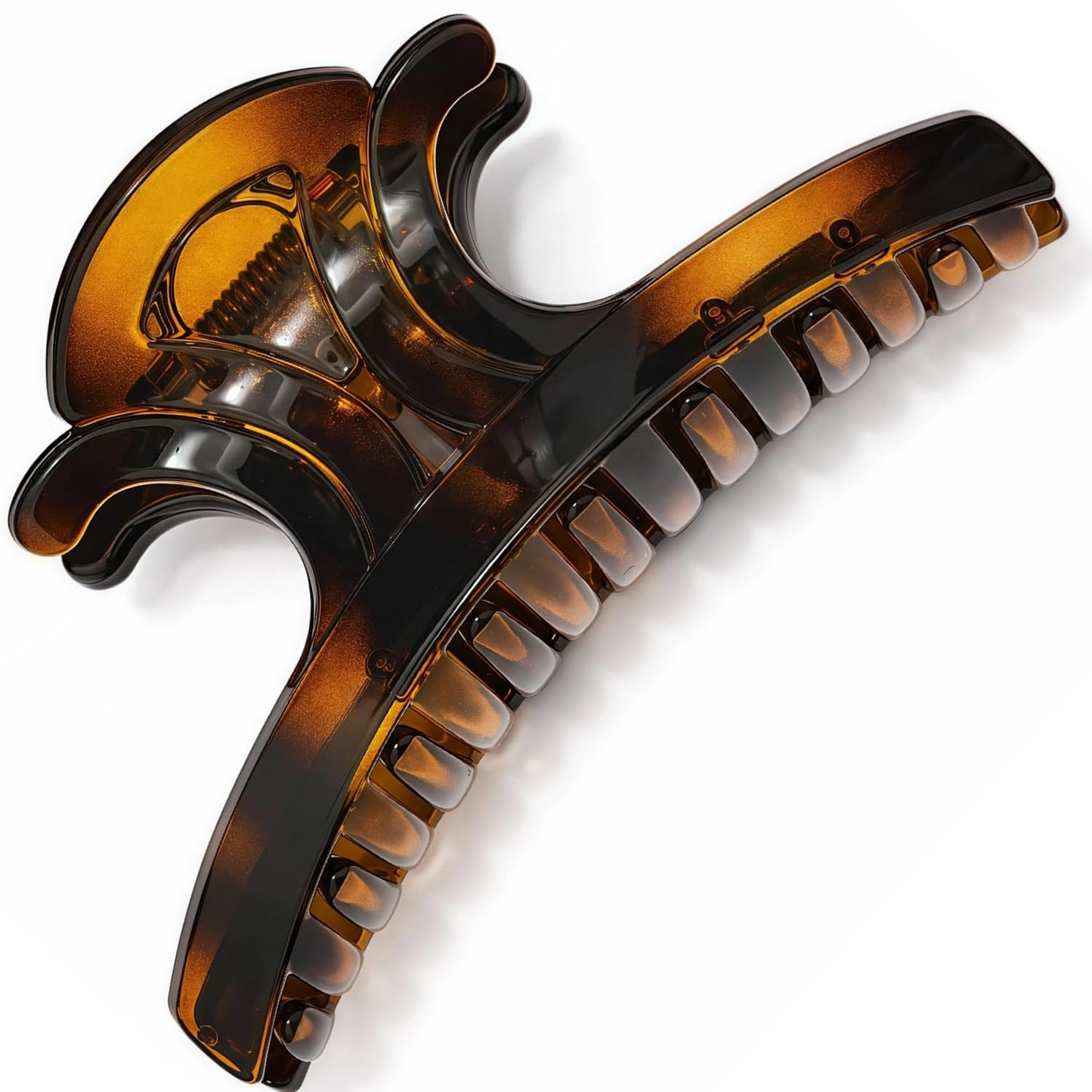 Curved Butterfly Hair Claw Clip - 5 Inch Extra Large, Strong Hold for Thick & Thin Hair | Matte Tortoiseshell