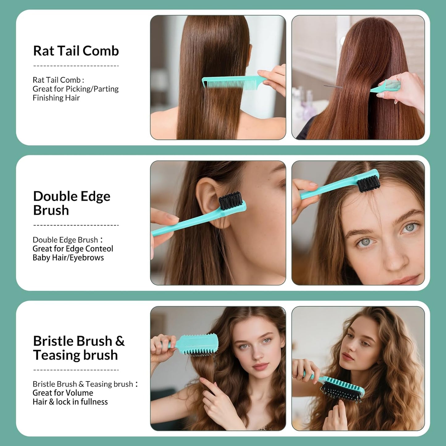 Curl Defining Brush - Curly Hair Detangler for Effortless Styling | Reduces Frizz on All Hair Types