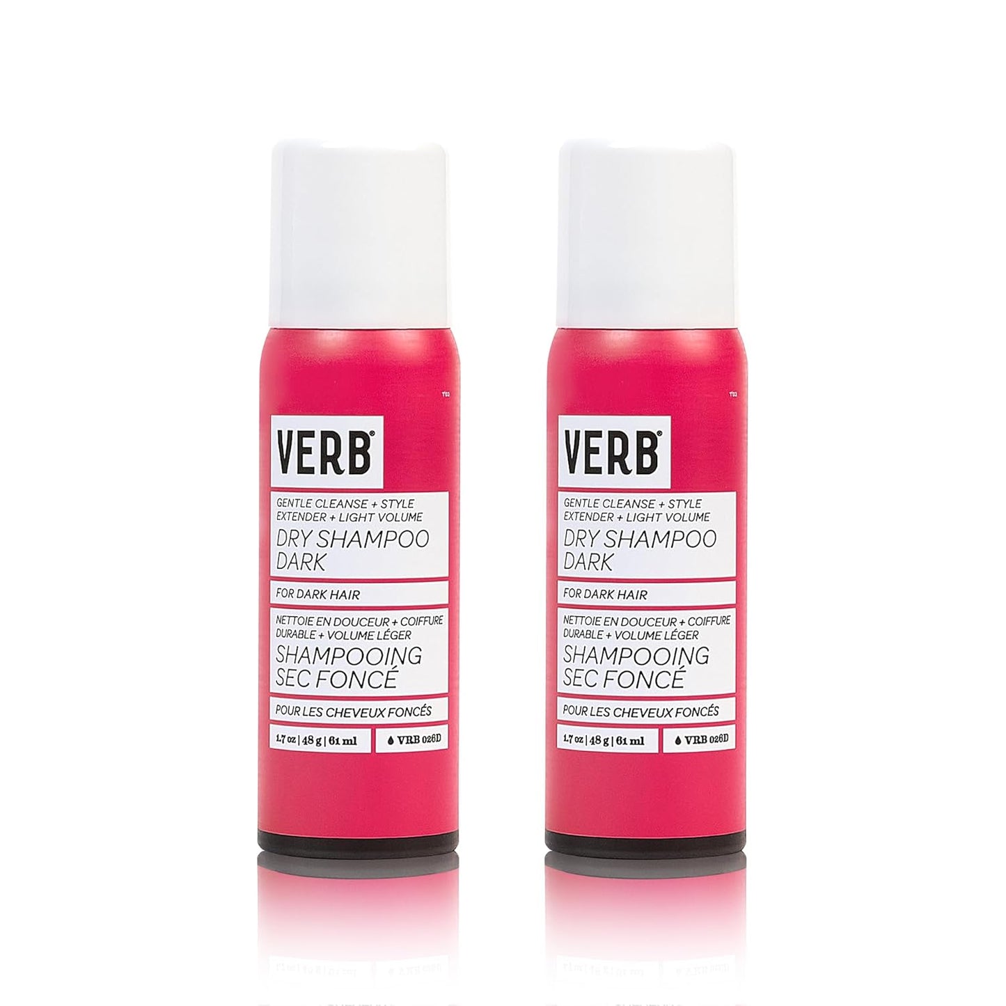 VERB Dry Shampoo for Dark Hair - Refreshing Oil Absorbing Spray | Vegan, Paraben-Free Formula