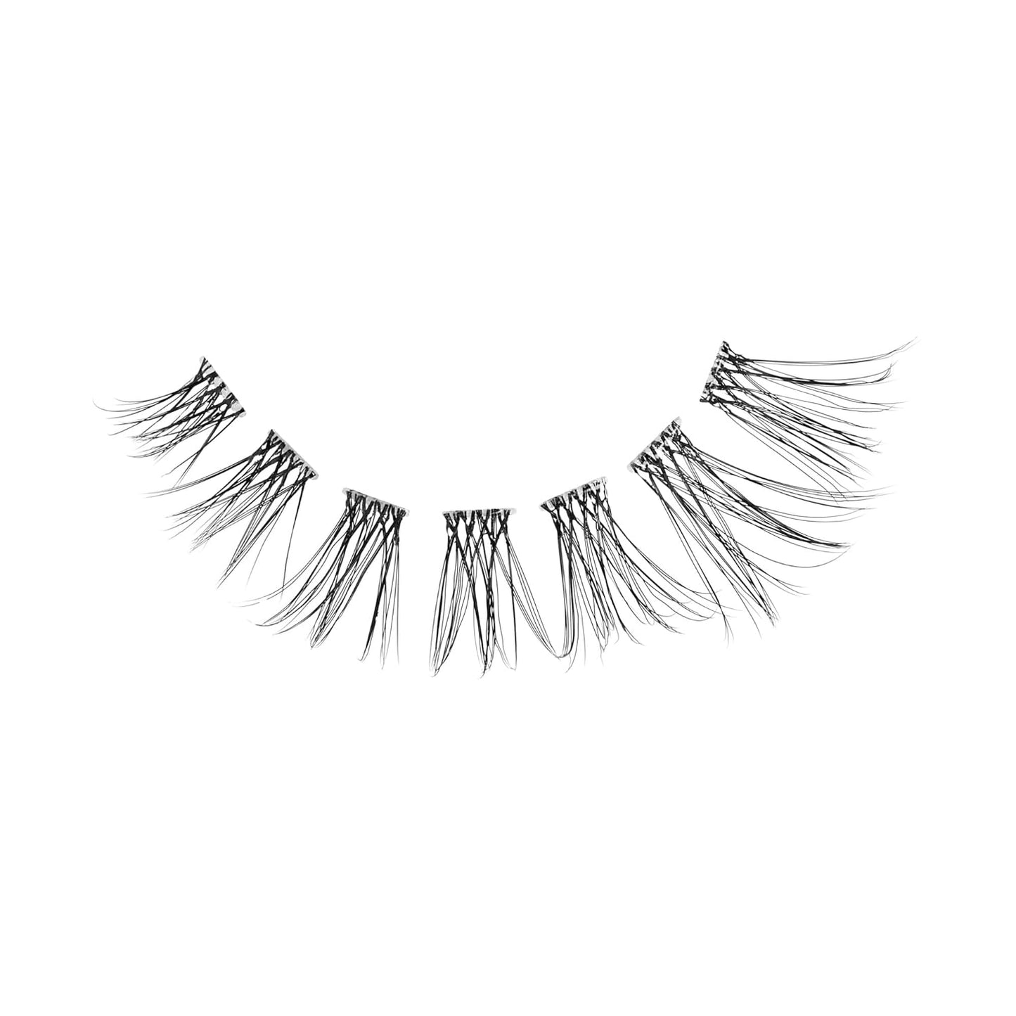 Kiss Impress False Eyelashes - Classic Wispy Lash Clusters, 60 Pre-Glued Lashes | 8mm-16mm, Contact Lens Friendly, Reusable