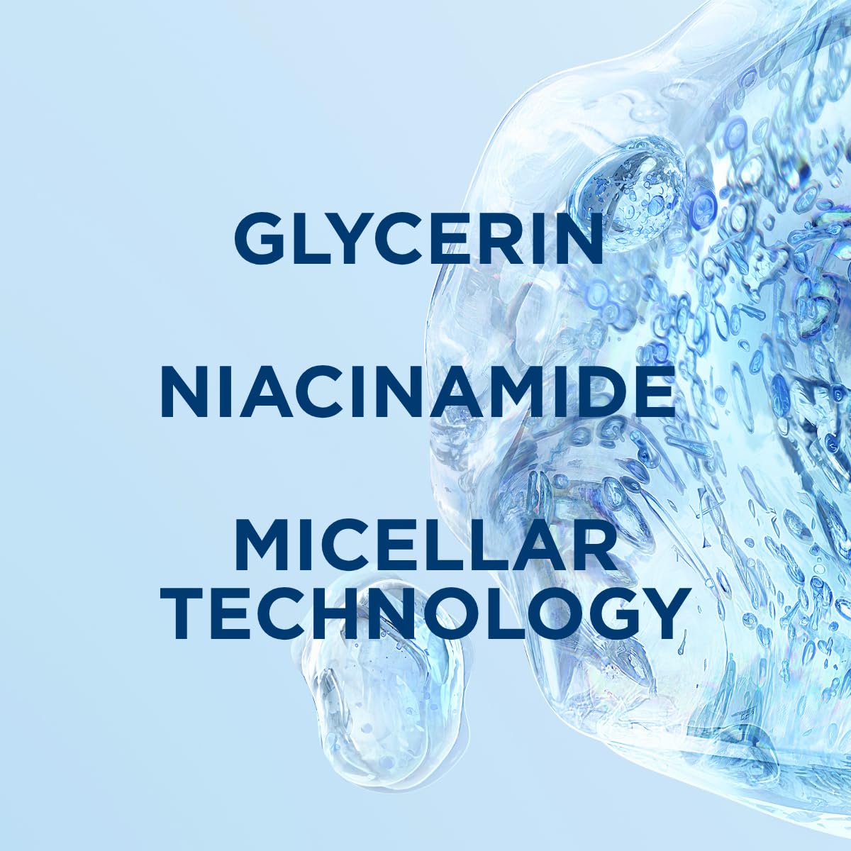 Bioderma Hydrabio H2O Micellar Water - Gentle Face Cleanser & Makeup Remover | Ideal for Dehydrated Sensitive Skin
