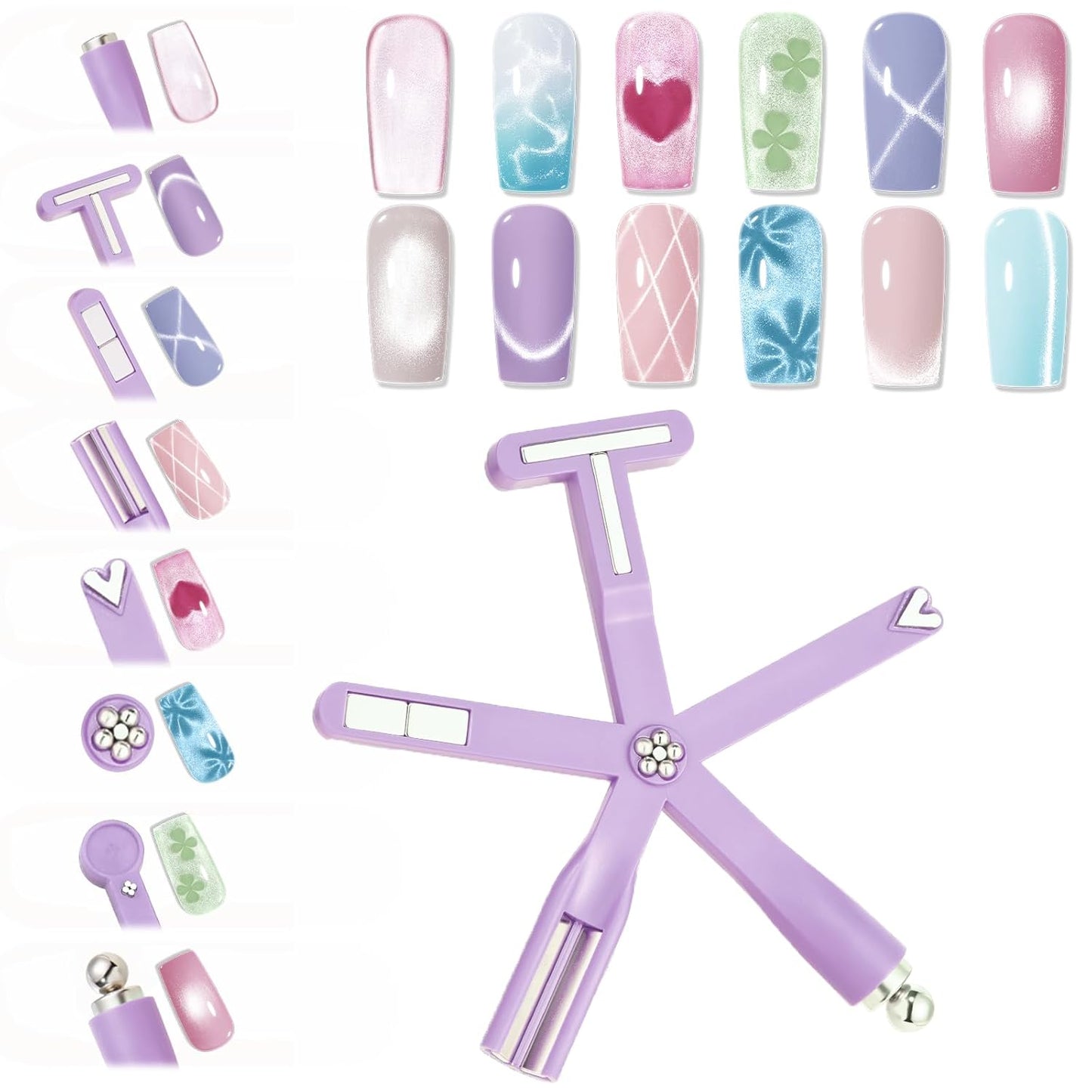 Gel Nail Polish Set - 6 Pastel & Neon Colors for DIY Manicure | Soak Off, LED Compatible