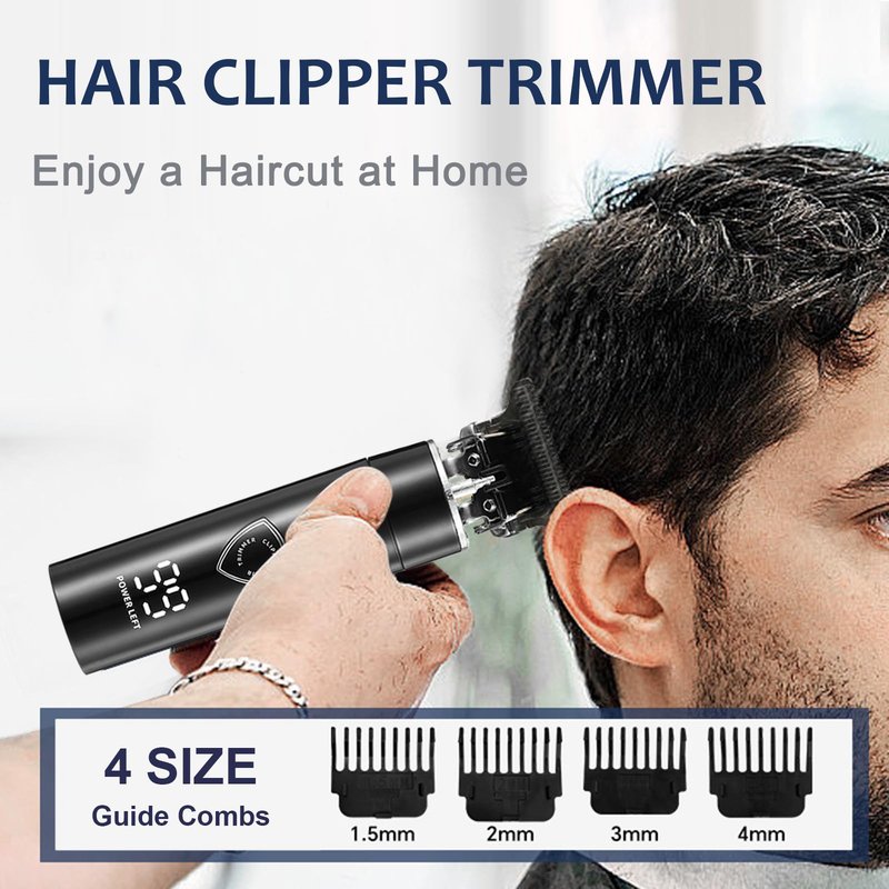 LAIKME Body Hair Trimmer for Men - Electric Male Hygiene Grooming Shaver - Hair Razor Nose Trimmer Clippers - 3 in 1 Groin Groomer IPX5 Waterproof LED Display Remover for Chest Back Armpit