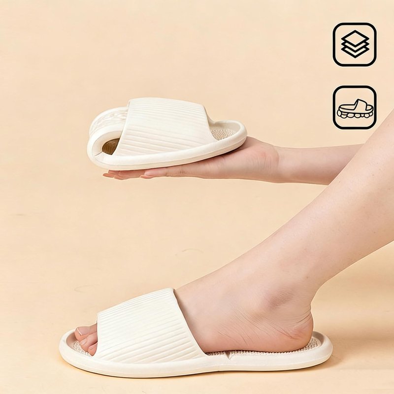 Shower Shoes - Foldable Non-Slip Slippers for Travel | Lightweight EVA Quick-Dry Bathroom Slides