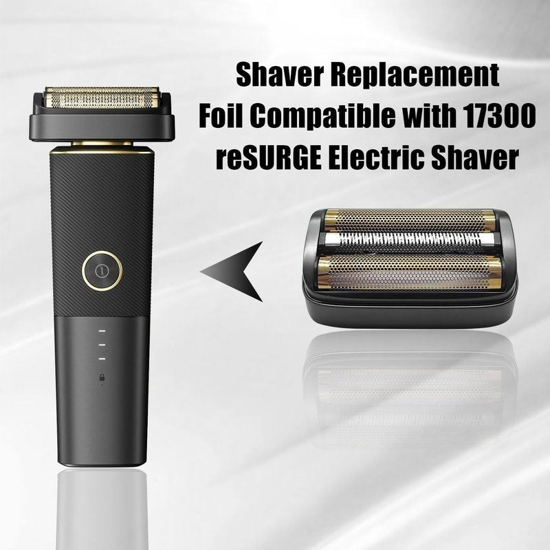 Replacement Head for Andis Foil Shaver Model 17300 reSURGE, Electric Shaver Replacement Blades, Men (Black/3Pack)