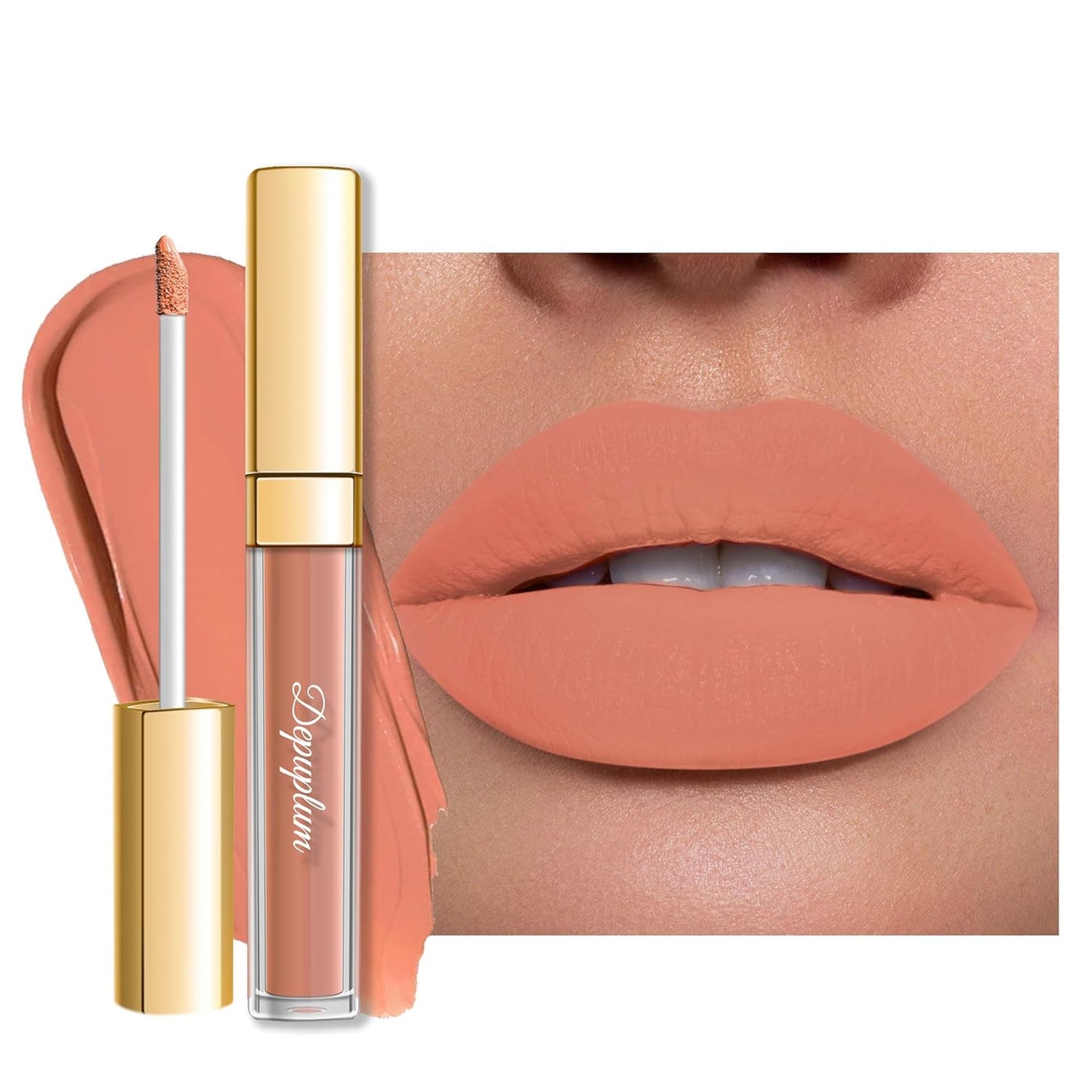Nude Red Matte Lipstick - SuperStay Long-Lasting, Smudgeproof & Transferproof | Cruelty-Free Liquid Lip Color