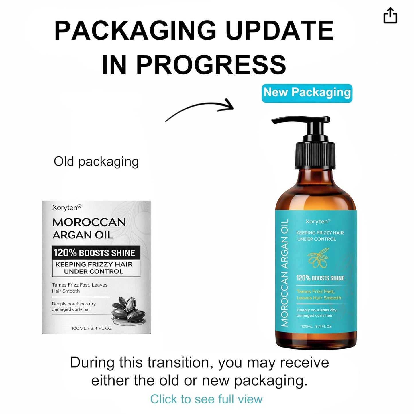 Moroccan Argan Oil - Nourishing Hair Oil for Curly, Dry & Damaged Hair | 3.4 Fl Oz Treatment