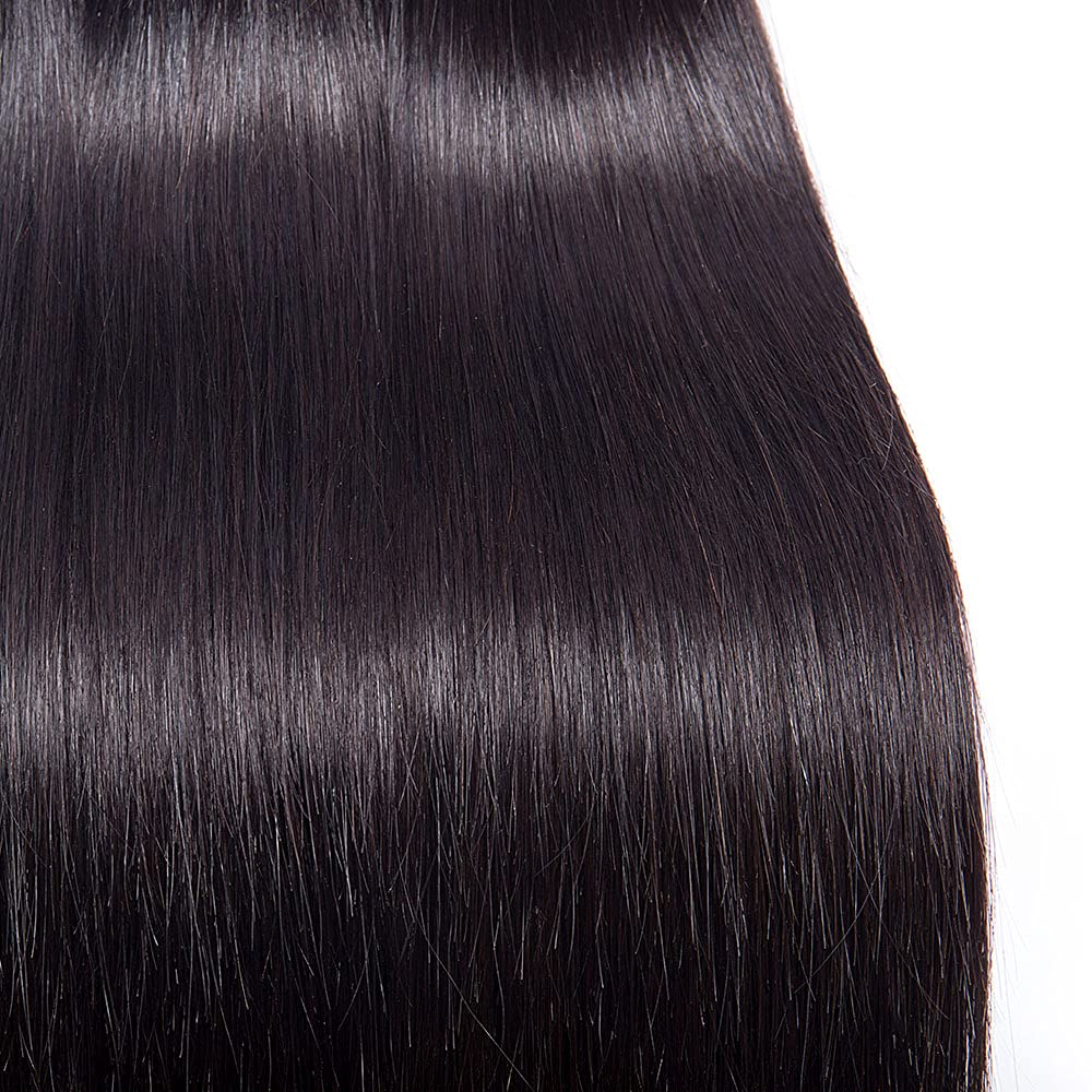 Straight Bundles Human Hair Black Human Hair Bundles Straight Color 1B Bundle Unprocessed Natural Black Bundle 50g 20 Inch