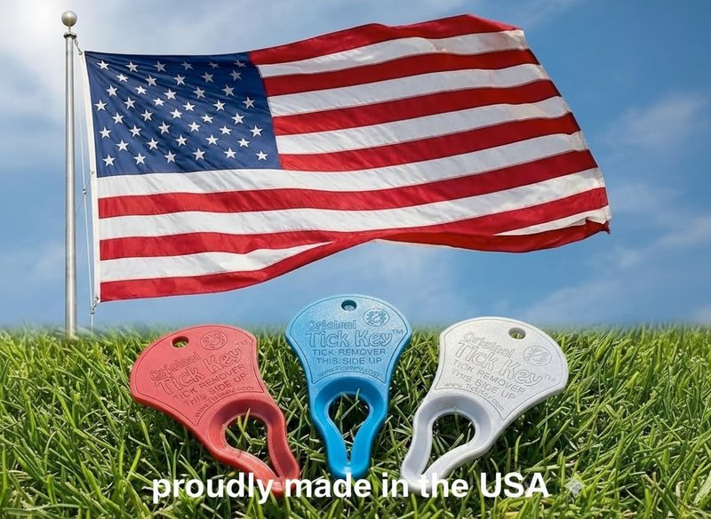 The Original Tick Key -Tick Removal Device - Portable, Safe and Highly Effective Tick Removal Tool - 3 Pack (USA)