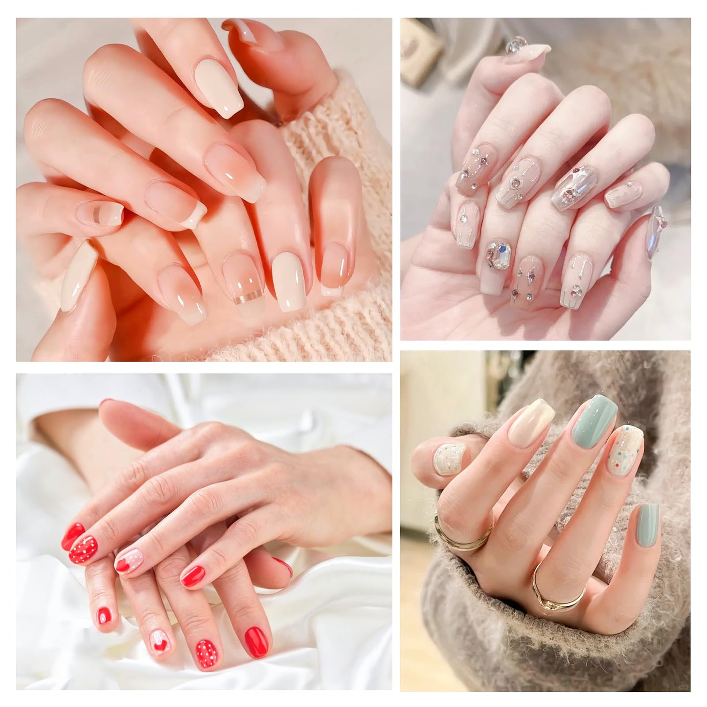 1Pcs Dual Ended Hard Gel Nail Brushes for Builder Gel&Polygel,Salon-Grade Nail Art Design Tools,Nail Brush Professional Nail Art(Rhinestone Handle)
