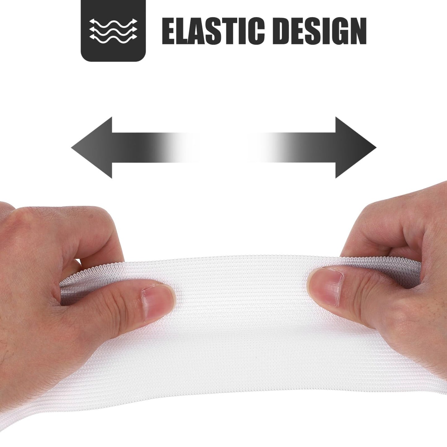 POPETPOP Adjustable White Captain Armband 4-Pack for Soccer Football Basketball Team Sports Elastic Blank DIY Player Bands 17.71X2.75In
