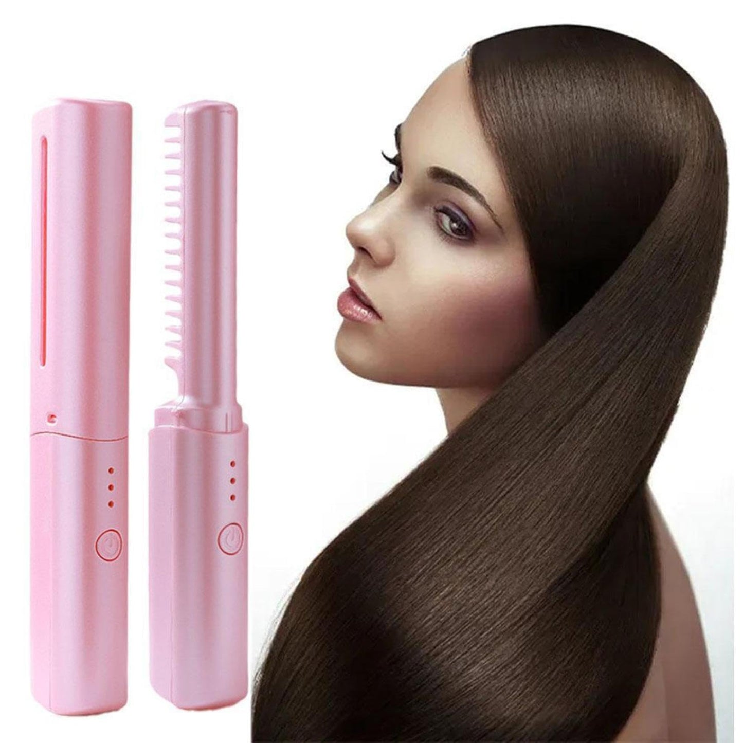 Sothread 5pc Straightener Split End Remover Device 3 in 1 Hair Straightener Curler and Trimmer for Dry Damaged Brittle Hair with Cord