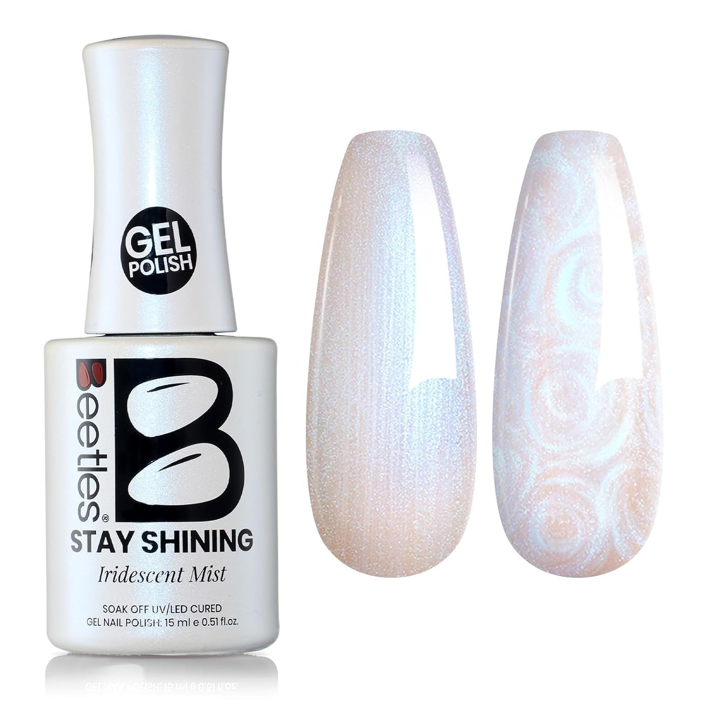 Beetles Purple Gel Polish - Lilac Light Purple Nail Color | 15ml Soak Off UV LED Gel for Summer Manicure