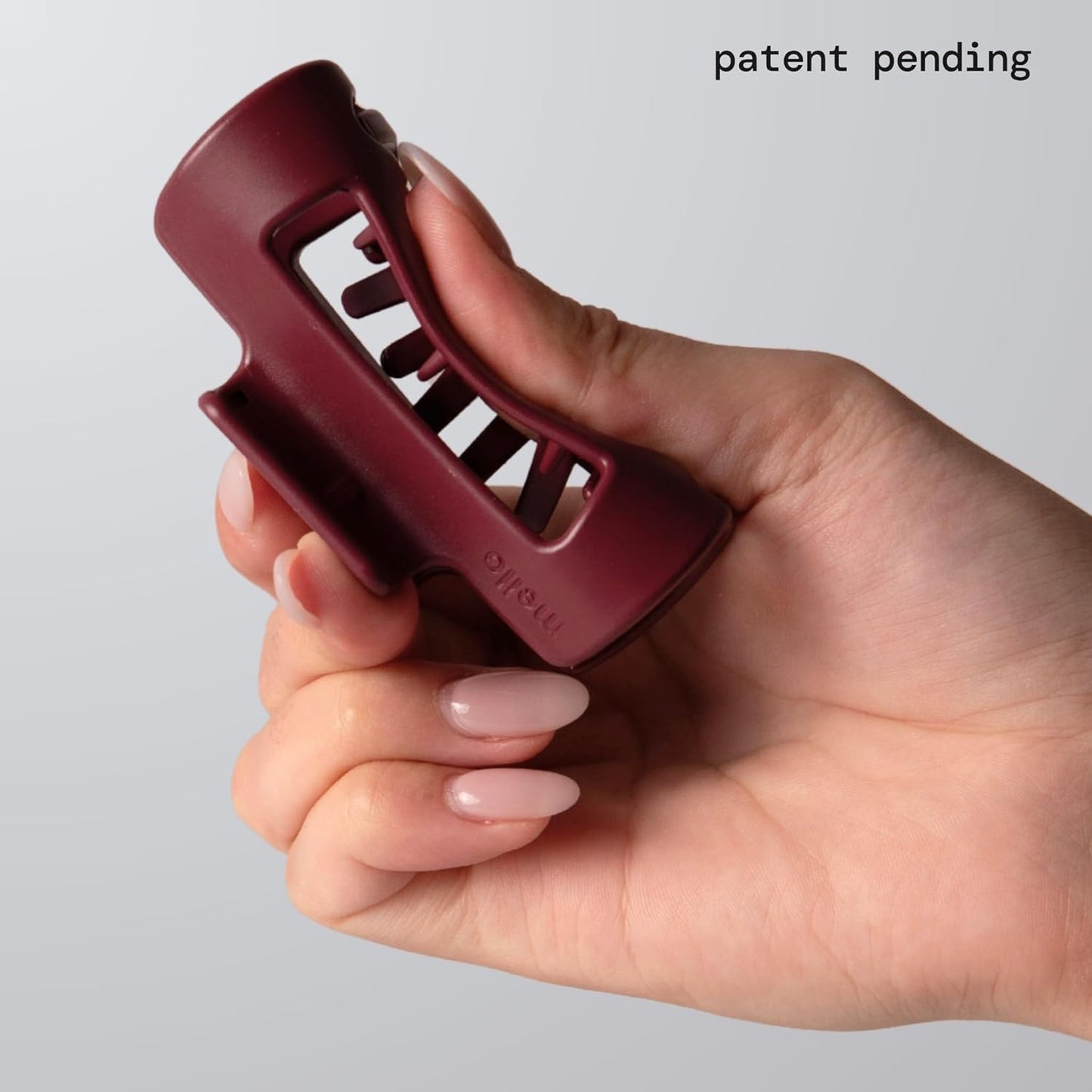 Small Hair Clip - Flexible Comfort Hair Claw for Women | Strong Hold for Thick & Thin Hair, Durable Matte Finish (Burgundy)