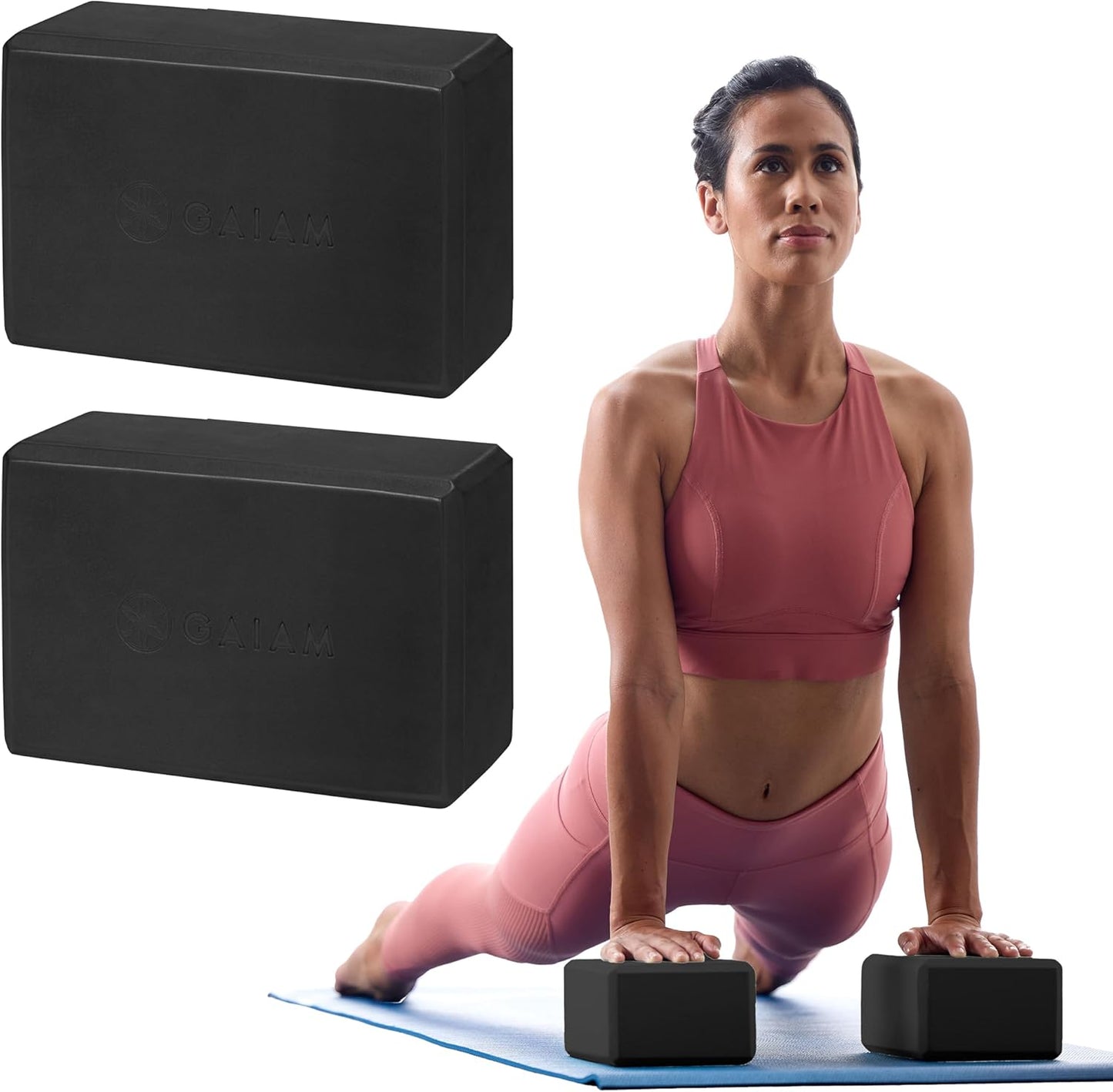 Yoga Block - Supportive Latex-Free EVA Foam with Non-Slip Surface | Ideal for Yoga, Pilates, Meditation